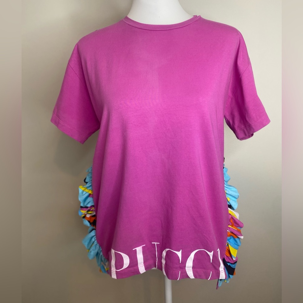Emilio Pucci Pink Top with Multicolor Accents